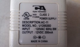 8OO01 Cyber Acoustics AC-11 Power Supply: 120VAC --&gt; 12VDC / 200MA (18VNL) 5.5MM - £3.90 GBP