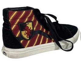 VANS Harry Potter Gryffindor Skateboard Shoe Lace Up Hi Top Sneakers Kids Size 3 - $58.49