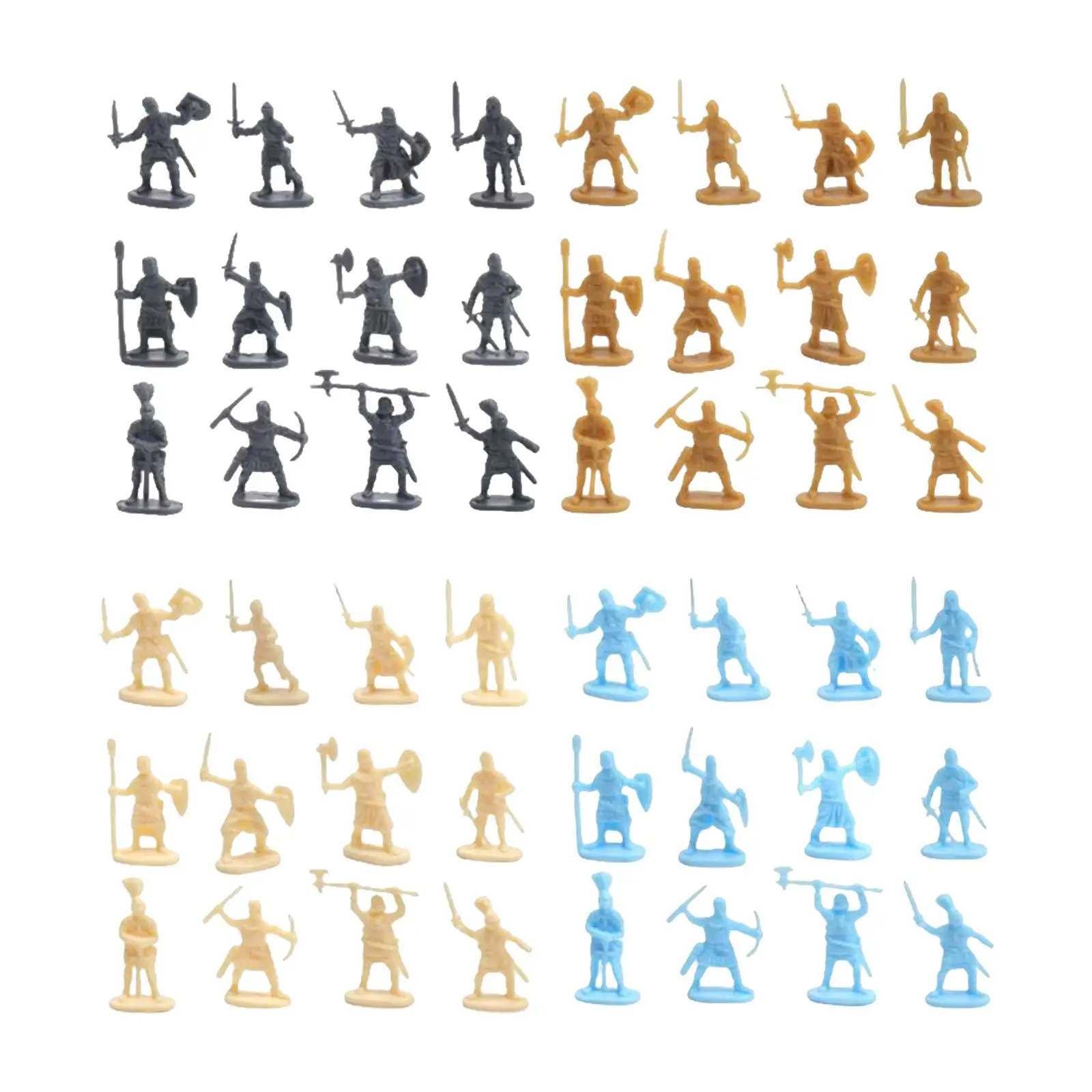 200Pcs Medieval Knight Soldier Men Battle Scene Role-Playing Gift - £10.75 GBP