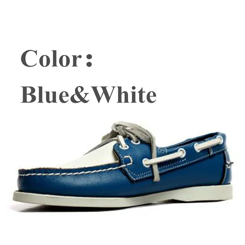 Men Genuine Leather Driving Shoes,New Fashion Docksides Classic Boat Shoe,Brand  - $90.71