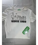 Sesame Street Since 1969 Character Baby Crop Tee White XS Official Licensed Teen - $19.80
