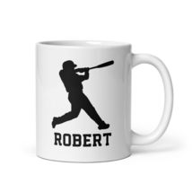 Personalized Baseball Mug | Custom Name &amp; Number Baseball Coffee Cup | Baseball  - £14.35 GBP+