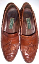 Cole Haan Men&#39;s leather loafers Orange Tan Brown Comfort Shoes SZ 8 M - £50.92 GBP