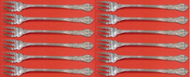 King Edward By Gorham Sterling Silver Cocktail Fork Set 12 pieces 5 3/8&quot; - £370.38 GBP