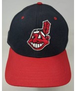Vintage USA Cleveland Indians Hat Chief Wahoo New Era Pro Model 100% Woo... - £53.34 GBP