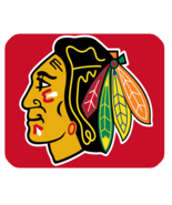 Hot Chicago Black Hawks 13 Mouse Pad for Gaming with Rubber Backed - $9.69