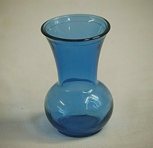 Classic Style Cobalt Blue Glass Flower Bud Vase Home Decor 3-3/4&quot; Tall - £10.30 GBP