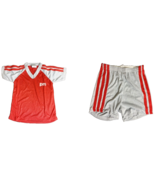 Soccer Pajama set Boys Red Gray trim Size 8 New Old Stock Pro waist PCA ... - $14.85