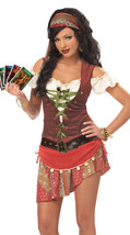 Eye Candy Mystic Gypsy Deluxe Fortune Teller Adult Halloween Costume Size Medium - £33.93 GBP