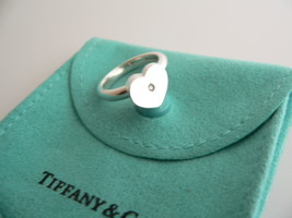 Tiffany &amp; Co Diamond Ring Picasso Heart Promise Love Band Sz 6.5 Gift Pouch Cool - £234.10 GBP