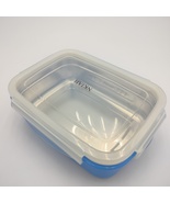 NKIAH Bento boxes Stainless Steel Bento Lunch Box with Plastic Lid, Blue - £13.36 GBP