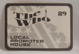 THE WHO / ROGER DALTREY / PETE TOWNSHEND - ORIGINAL CLOTH BACKSTAGE PASS... - $187.33 MXN