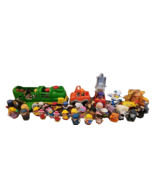 Fisher Price Little People Mix Figures Lot  Of 46 People  Animals + 6 Ve... - $940.64 MXN