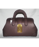 Leather Doctor Bag - 14&quot; X 5&quot; X 8&quot; - Burgundy Brown w/2 Keys MADE IN USA - $148.49