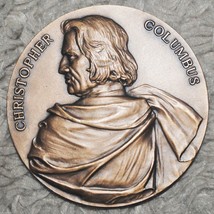 Bronze High Relief Medal - 500th Anniversary of Christopher Columbus (OB16) - £58.83 GBP