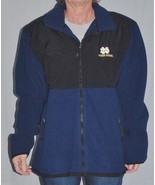 Official Notre Dame Fighting Irish Fleece Water Resistant Warm Up Jacket... - $49.49