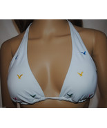 American Eagle Embroidered Logo Bikini Top - XS &amp; XL in White &amp; Navy (pb98) - $17.58 CAD