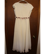 HARD to FIND RETIRED American Girl DRESS size 14 w/ Flowered Burgandy Ri... - $99.00