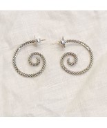 Estate Lagos Sterling Silver/925 and 14k Posts Caviar Spiral/Swirl 1 1/4... - $250.00