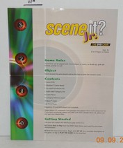 Scene It Jr edition DVD Game Replacement Instructions - £3.94 GBP