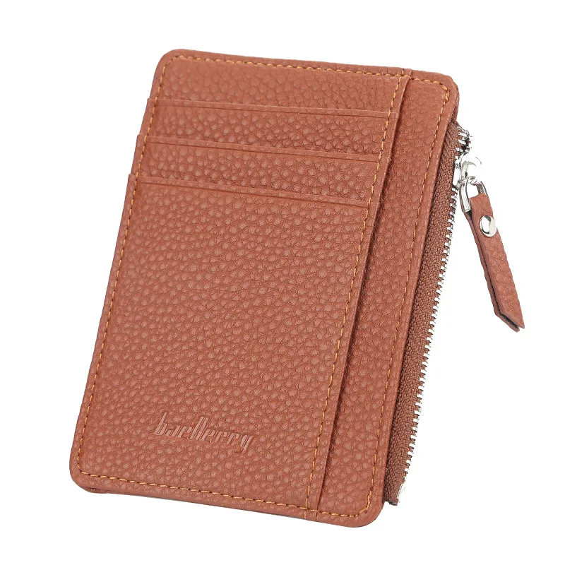 2021 New Mini Women Wallets Card Wallets Name Engraving Zipper PU Leather Top Qu - £47.46 GBP