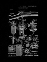 Rear Sight for Firearms Patent Print - Black Matte - $7.95+