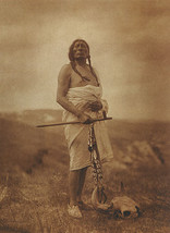 Sioux Medicine Man 15x 22 Edward Curtis Native American indian Art photo - £39.03 GBP