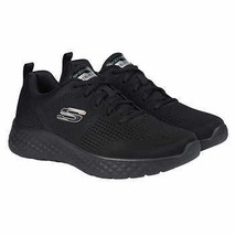 Skechers Men’s Size 12 Lite Foam Lace-up Sneaker, Black - £23.50 GBP