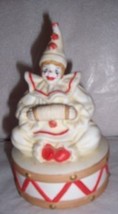 ENESCO BISQUE CLOWN &quot;BRING IN THE CLOWNS&quot; MUSICAL BOX - $84.39