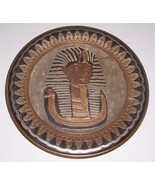Egyptian King God Pharaoh Amen Ra Tut Ramses Brass &amp; Copper Wall Plate K... - $191.99