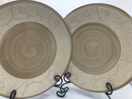 Dinner Plate Cappuccino Mosaic By Gourmet Expressions Set Of 2 Width 11 1/2&quot; - £26.10 GBP