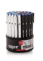 Cello Aspro Mavro Ball Pen | Black Ball Pen | Bulk Pack of 50 Ball Pens with Sta - $40.79