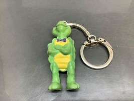 Vintage Animal Lover’s Keyring Smiling Turtle Keychain Ancien Porte-Clés Tortue - £6.98 GBP