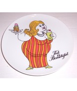 FITZ &amp; FLOYD &quot;Fat is Beautiful&quot; Cake Porcelain Collectible Display Salad... - $505.67 MXN
