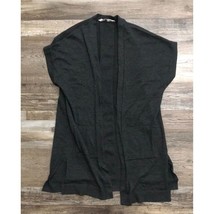 Athleta Size Small Charcoal Gray Cardigan Sweater Short Sleeve - £12.75 GBP