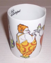 FITZ & FLOYD "Fat is Beautiful" Fat Women In Outfits Porcelain Collectible Mug - $22.57