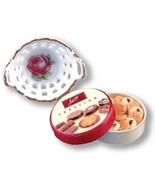 Small Filled Cookie Tin Set 1.426/8 Reutter Bowl Food DOLLHOUSE Miniature - £11.88 GBP