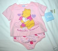 Girls 6-9 Months - Winnie The Pooh - Friends Forever Diaper Set - £7.07 GBP