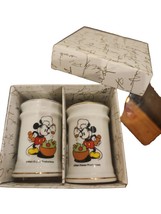 Vintage Walt Disney Prod. Salt &amp; Pepper Shaker Set Chef Mickey Mouse In ... - £12.93 GBP