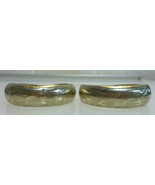 10K Yellow Gold HUGE 2&quot; Hoop Dangle Earrings Ladies Etched GG112 Mex Vin... - $7,602.55 MXN