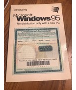 Introducing Microsoft Windows 95 …Instruction Manual Ships N 24h - €22,34 EUR