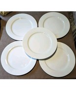 IKEA 365+ White 10 5/8&quot; Dinner Plates Porcelain Susan Pryke Lot of 5 Turkey - £37.83 GBP
