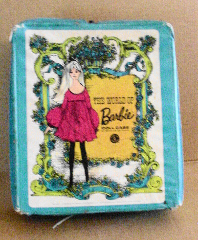 1968 Vintage "THE WORLD OF BARBIE" DOLL CASE Mattel #1002 - £4.67 GBP