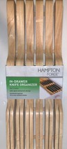 Hampton Forge Hardwood In Drawer 11-KNIFE Wood Caddy Organizer - New - £11.86 GBP