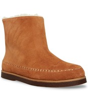 Steve Madden Tanzie Women Moc Toe Ankle Booties Size US 6.5M Chestnut Suede - £29.36 GBP