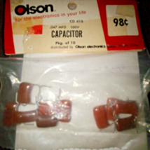 .047 MFD 100v 10 pkg of capacitors - £11.30 GBP