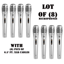 Lot of (8) Pyle PDMIK1 Professional Moving Coil Dynamic Microphones, 8) ... - $54.99