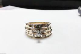 14K Gold Diamond Engagement Ring Sz 9.5 Wedding Band Set 3 IBG I.B Goodman 6.7g - £298.12 GBP