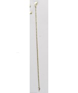 14k Yellow Gold 7.5&quot; Bracelet Rope Chain Barrel Clasp 2.5g Ma Mark Antho... - $2,855.73 MXN