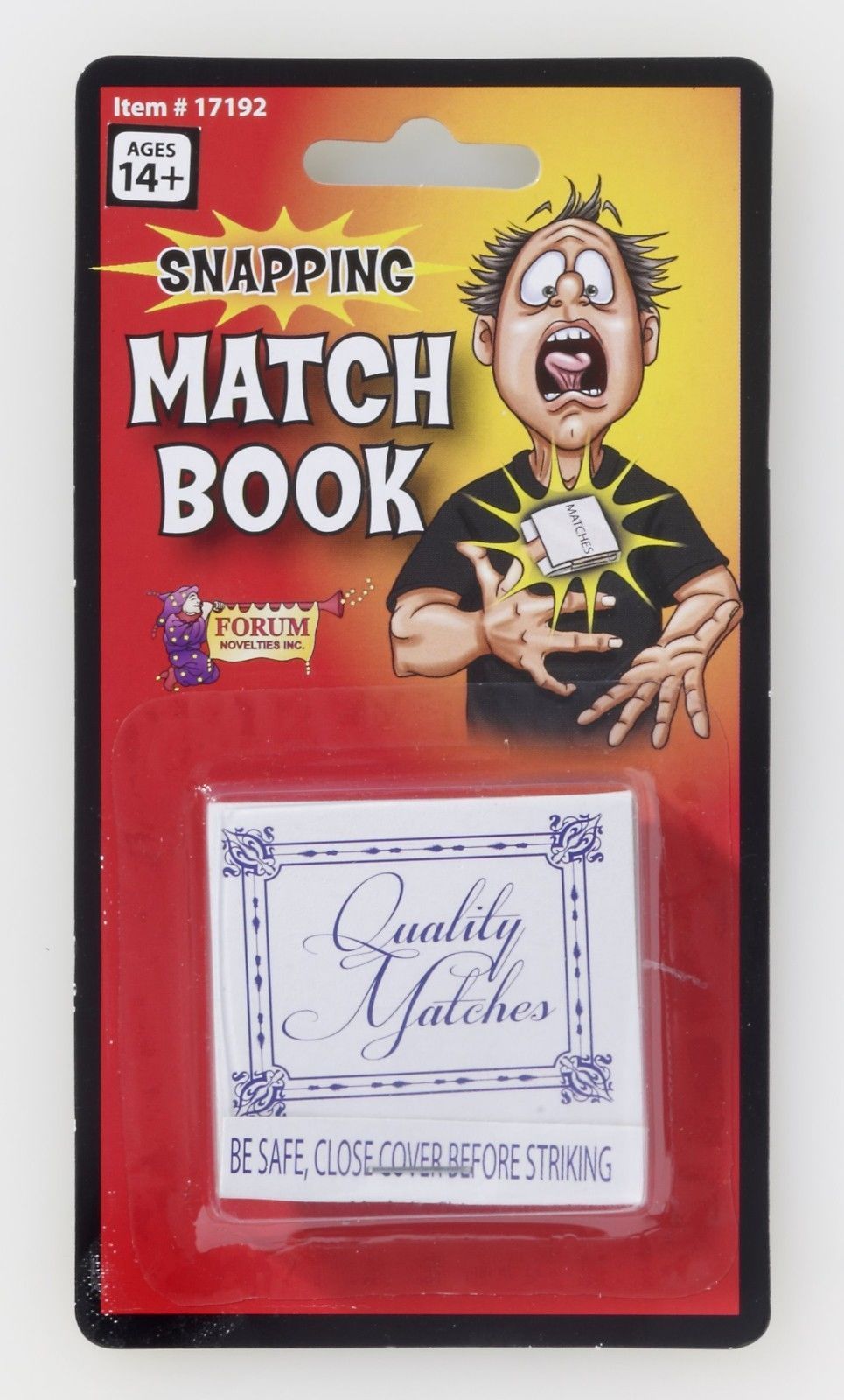 Snapping Match Book - Looks Like A Real Book of Matches But Will Surprise Them! - $1.97